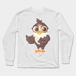 Cute Vector Owl Long Sleeve T-Shirt